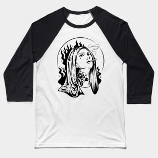 Gothic Woman Baseball T-Shirt
